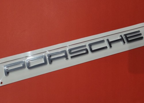 Logo scritta porsche argento - logo,