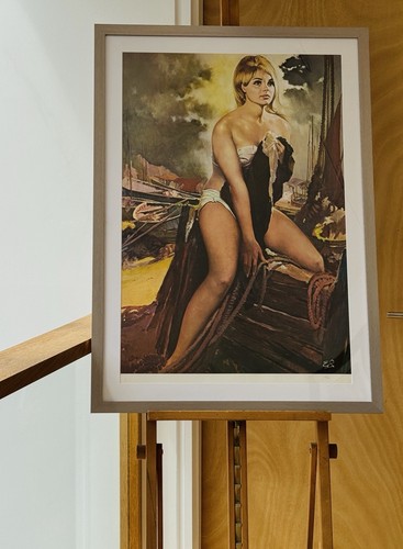 Poster pin beach girl - up, "beach