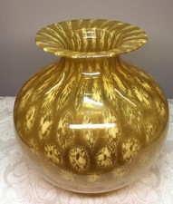 Vaso in vetro italiano vintage