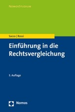 Einführung in die Rechtsvergleichung ~ Rodolfo Sacco ~  9783848738991