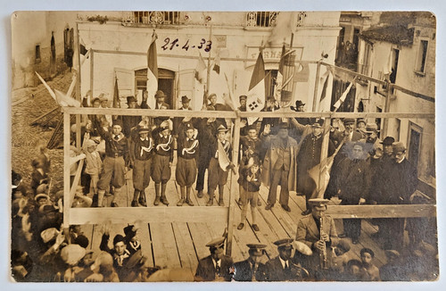 Cartolina fascismo aprile - fascismo,