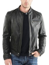 Giacca Pelle Uomo Giacca