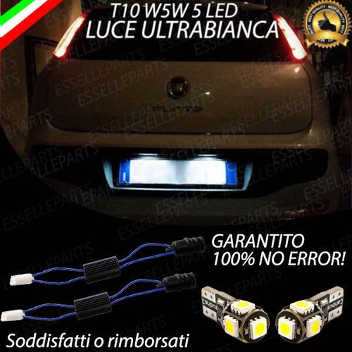 Coppia luci targa led fiat - luci,