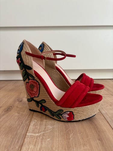 Gucci zeppe rosse - , scamosciate
