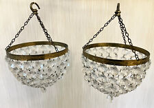 Coppia di lampadari vintage a