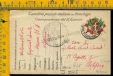 WW1 Prima Guerra Franchigia Posta Militare Albania Truppe Occupazione x Bologna