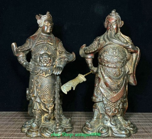 Coppia statue guan gong - statue,