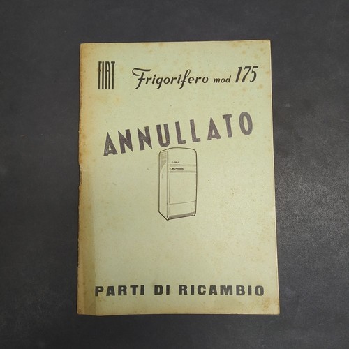 Libretto ricambi frigorifero - ricambi,