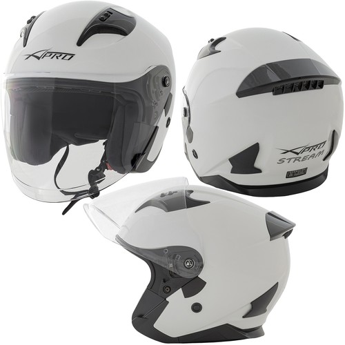 Casco jet moto aperto visiera - casco,