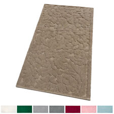 Tappeto Bagno Camera Scendiletto 100% Cotone Tinta Unita Assorbente Lavabile