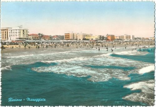 Riccione mareggiata - mareggiata, (rimini)