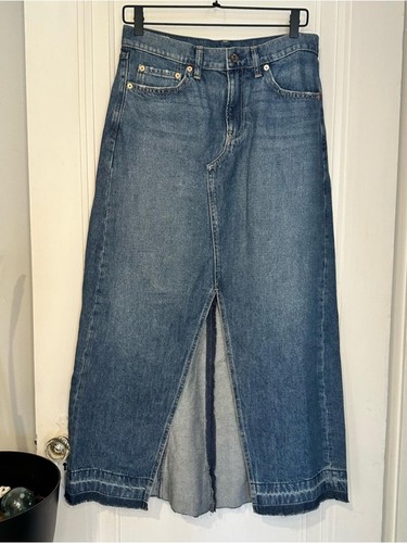 Maxi gonna gap blu denim - maxi,