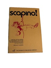 Scapino! Paperback, by Frank Dunlop & Jim Dale Rare VTG 1975 One Act Version