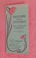3749 PRONTUARIO TOT COMPANY DISTURBI DELLO STOMACO tavole anatomiche 1905