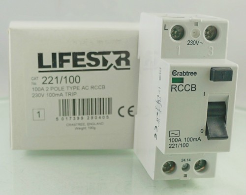 Crabtree lifestar 100a 100ma - lifestar,