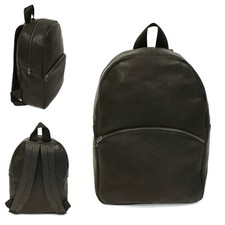 Mens Genuine Black Leather
