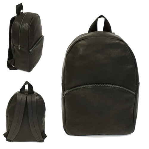 Zaino uomo vera pelle nero - zaino,