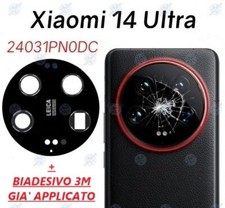 LENTE VETRO FOTOCAMERA POSTERIORE VETRINO PER XIAOMI MI 14 ULTRA + BIADESIVO 3M