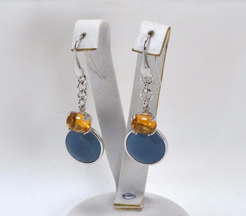 925 silver earrings with - silver,
