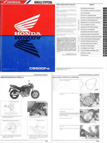 Manuale officina honda hornet - officina,