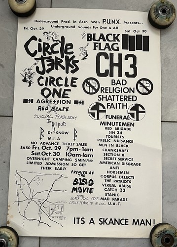 Poster concerto punk rock