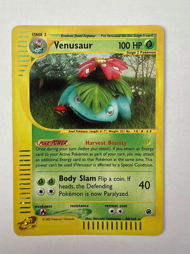Pokémon venusaur 165 - venusaur, 30/165