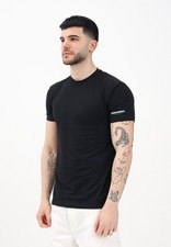 DSQUARED2 T-shirt Uomo Nero T-shirt manica corta T-shirt a manica corta con stam
