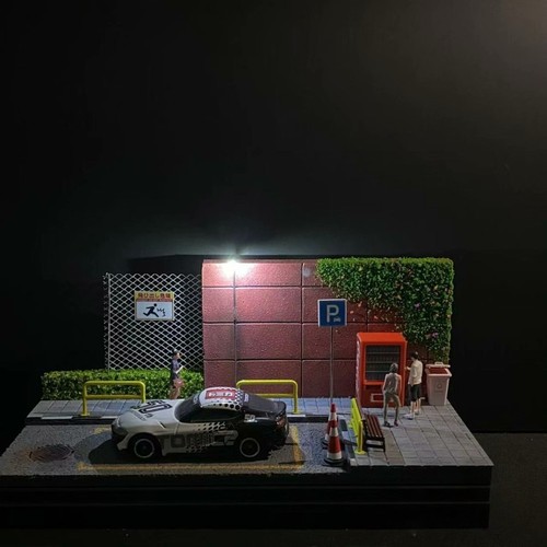 Diorama parcheggio strada 64 - diorama,