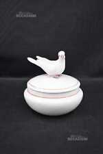 Vaso Ceramica Bassano Con Coperchio Colombo Bianco 18x19 Cm