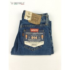 LEVIS Jeans LEVI'S 814 Stonewash Blu ORANGE TAB Regular Fit Vita Alta VINTAGE