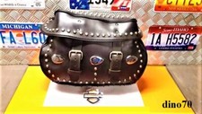 Harley Davidson 1340 borsa sinistra pelle borchie originale Heritage Evolution