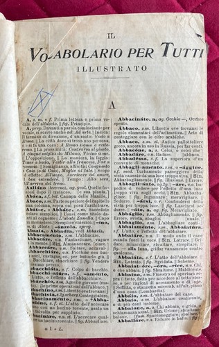 Vocabolario per tutti - vocabolario,