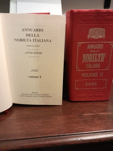 Annuario della nobiltà - annuario,