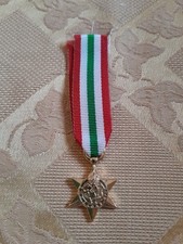 Medaglia Militare Inglese The Italy Star Medal WW2 Versione Mignon