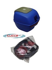 Bauletto Givi Epoca E30 Blu - Verde Completo Di Piastra Monolock System