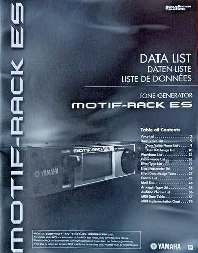 Yamaha motif rack - rack, es