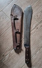 Macete Antico Artigianale Con Fodero In Pelle Giglio Fiorentino