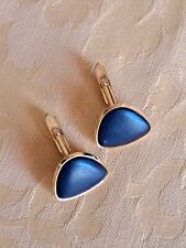 Gemelli da polso uomo - Neri e metallo dorato - Vintage