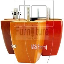 4x Piedini per Mobili in Legno