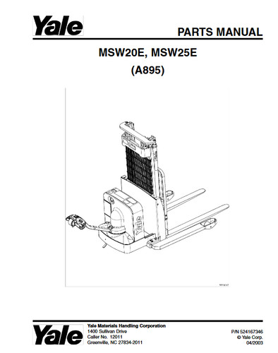 Yale msw20e msw25e a895 - yale, msw20e,