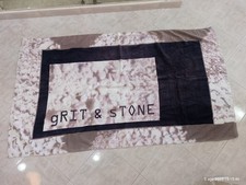 Telo Mare Grit & Stone usato 160x97 spugna asciugamano spiaggia sabbia Pic nic 