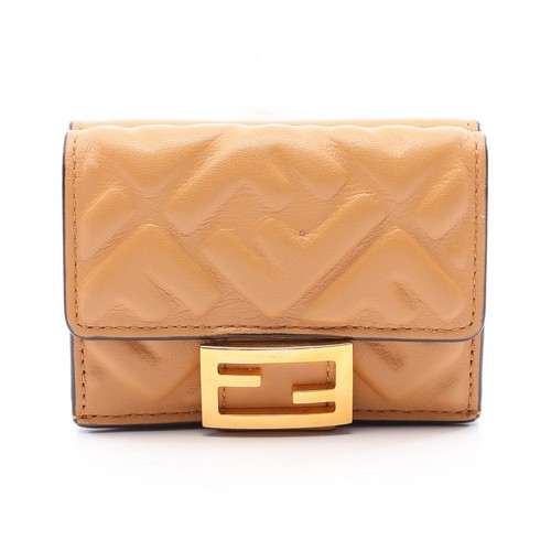 Portafoglio triplo logo - , fendi