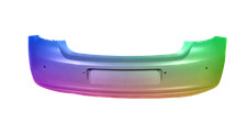 Paraurti posteriore per vw polo 6r 2009-2014 pdc verniciato nel colore desiderato