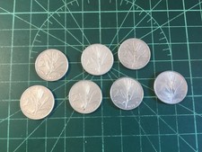 LOTTO MONETE 2 LIRE OLIVO APE 7 PEZZI 1953 1954 1955 1956 1957 1959 1970