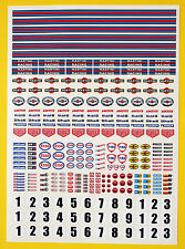 SLOT CAR SCALA 1/32a MARTINI Classic Retro Race adesivi decalcomanie adatte a SCALEXTRIC