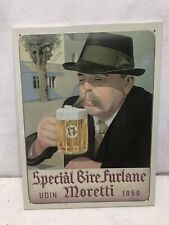 Targa Birra Moretti Con Baffo