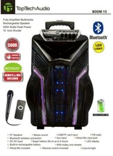 Altoparlante multimediale karaoke radio FM professionale 15" Bluetooth 4000 watt 