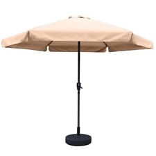 MAURY'S OMBRELLONE DA GIARDINO TONDO 3 MT CON BORDO COLORE ECRÙ TUBO Ø 40 MM