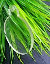 Pallina di natale piatta in resina effetto plexiglass decorazioni natalizie