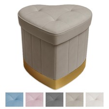 Pouf puff contenitore velluto - pouf,